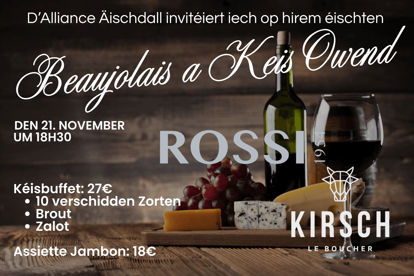 Affiche: Beaujolais & Kéisowend